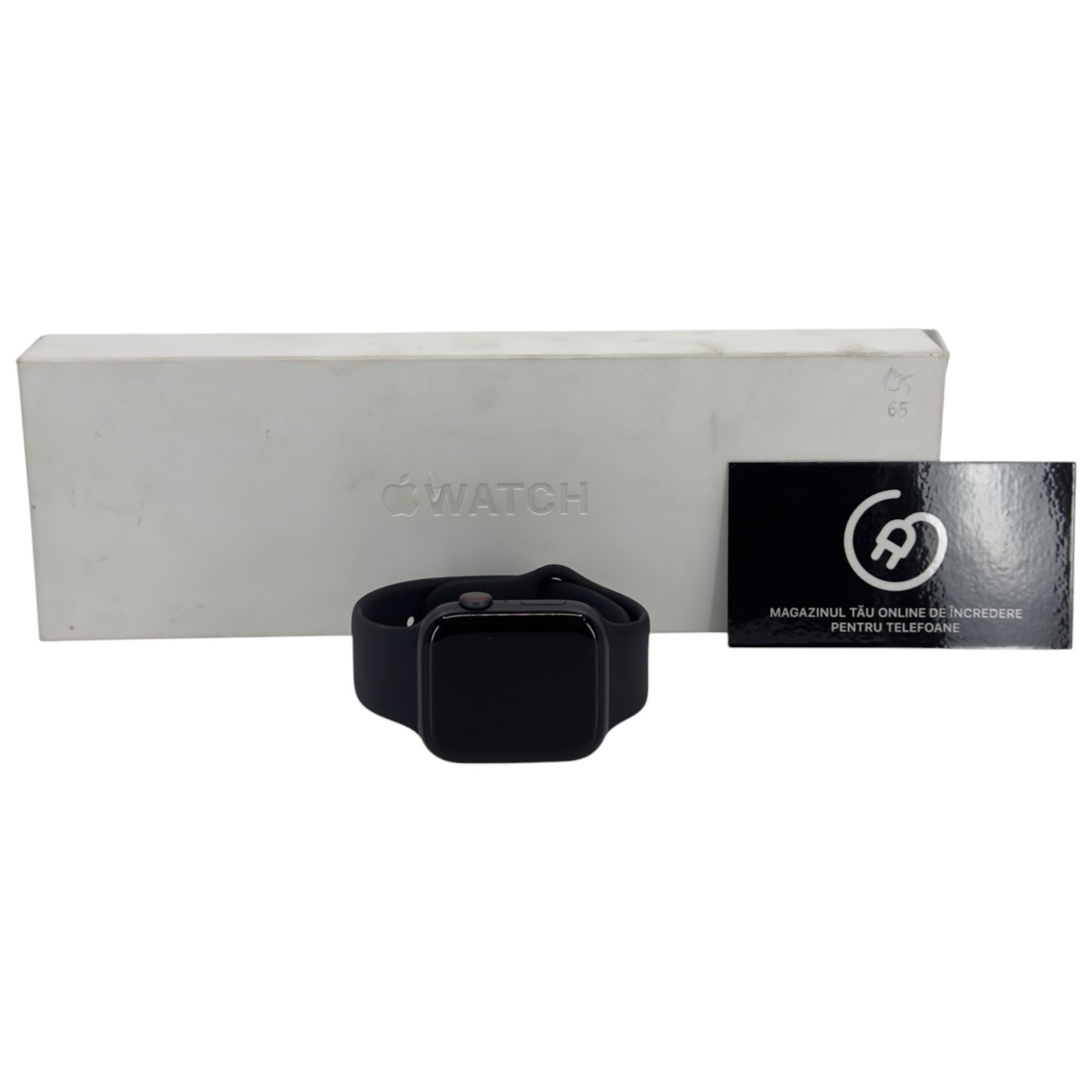 Apple Watch Series 6 44MM Gps Space Gray Alu Black Sport Band Excelentă