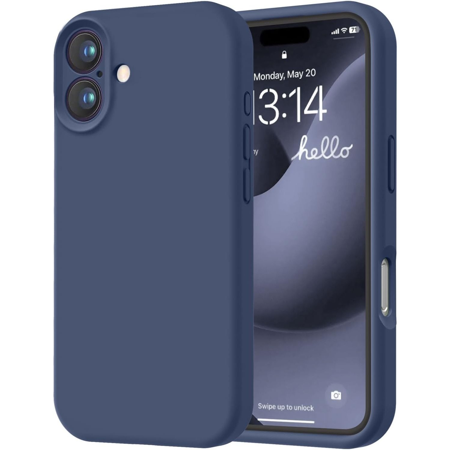 Husa De Protectie Matte TPU Pentru Apple iPhone 16 Pro Max Protectie Camera Antisoc Antizgariere Antialunecare Acoperire Completa Albastru