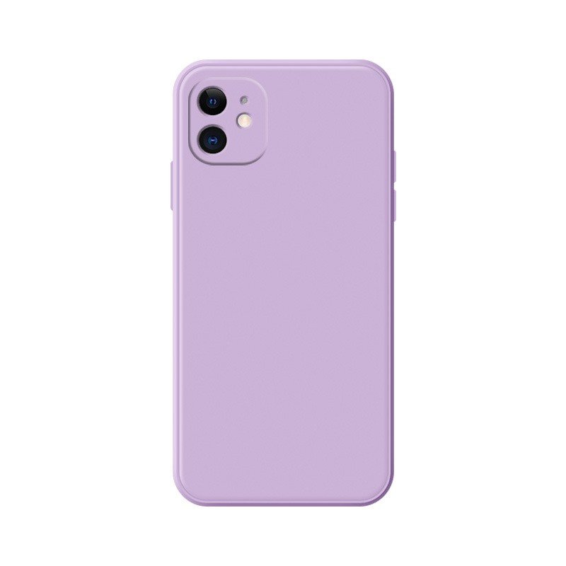 Husa Pentru Apple iPhone 14 Pro Max Liquid Silicone Cu Microfibra Pe Interior Protectie Antisoc Grass Purple Mov