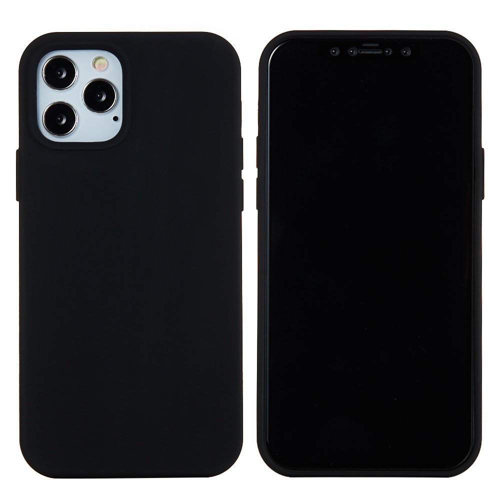 Husa Protectie Compatibila Cu Apple iPhone 13 Pro Liquid Silicone Negru