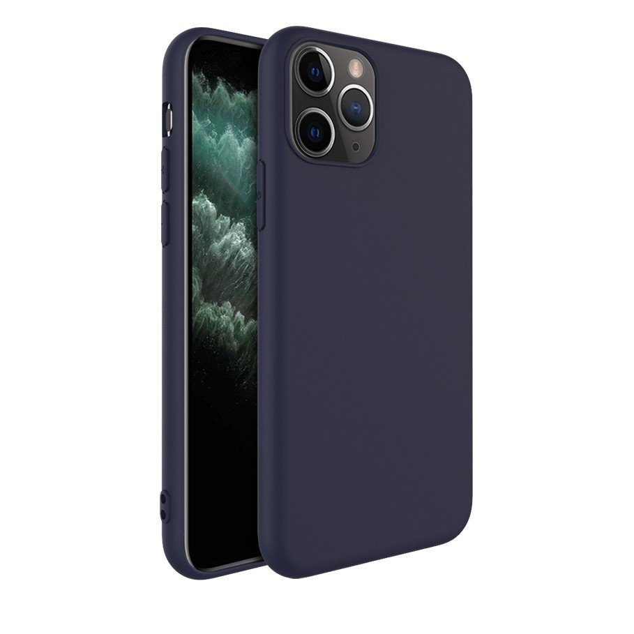 Husa Protectie Compatibila Cu Apple iPhone 13 Pro Matte Tpu Albastru Inchis Mat