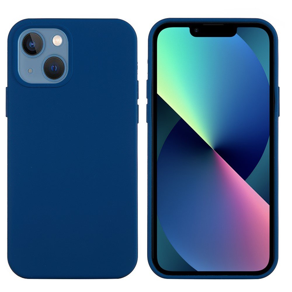 Husa Protectie Compatibila Cu Apple iPhone 13 Pro Max Liquid Silicone Albastru Inchis