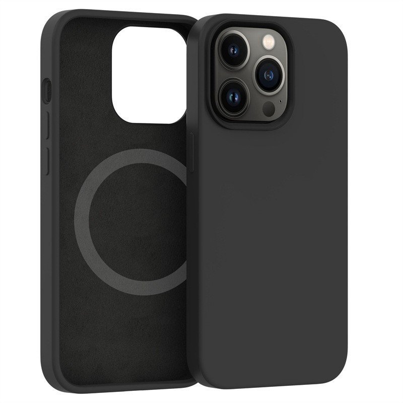 Husa Protectie Pentru iPhone 13 Mag Safe 2 in 1 Incarcare Si Magnet Soft Silicone Verde