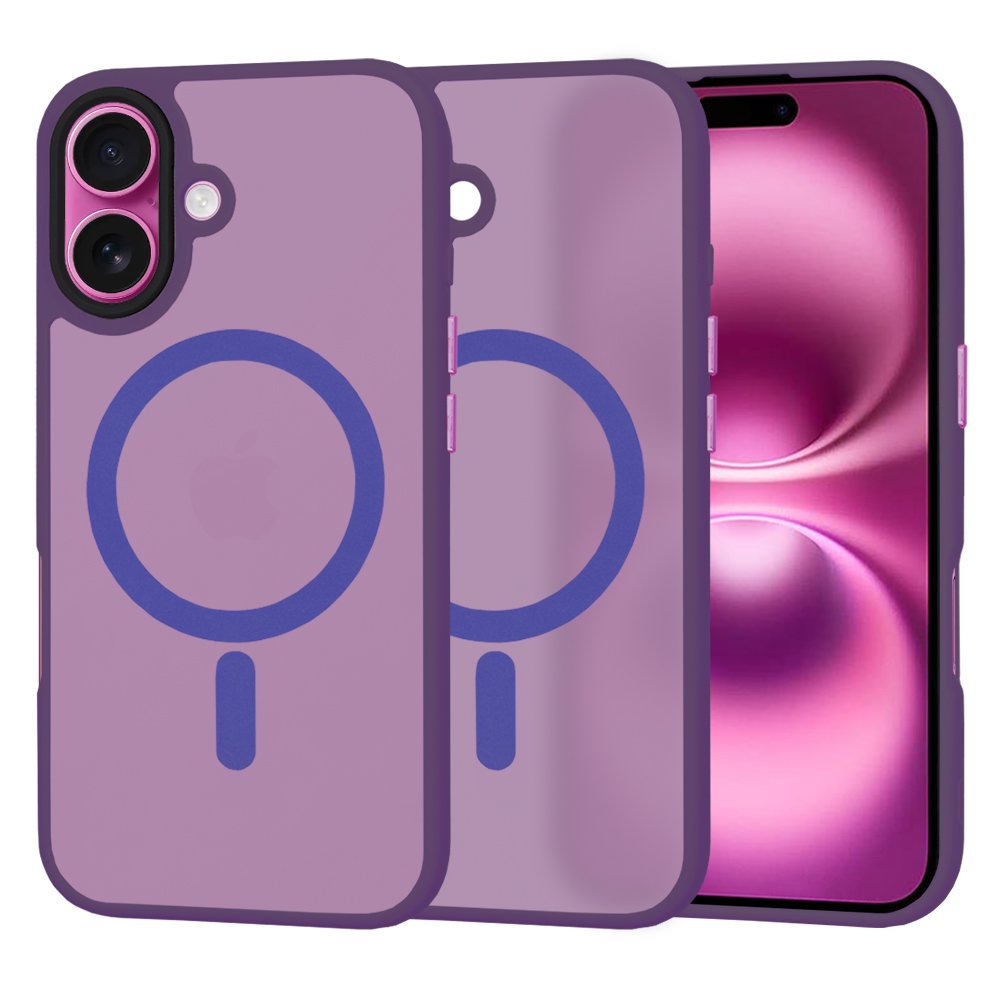Husă iPhone 16 Plus HaloFrost MagSafe Deep Purple
