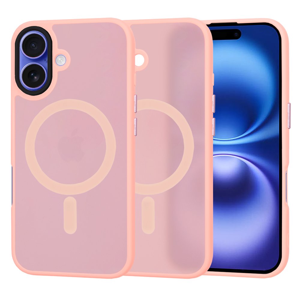 Husă iPhone 16 Plsu HaloFrost MagSafe Pink