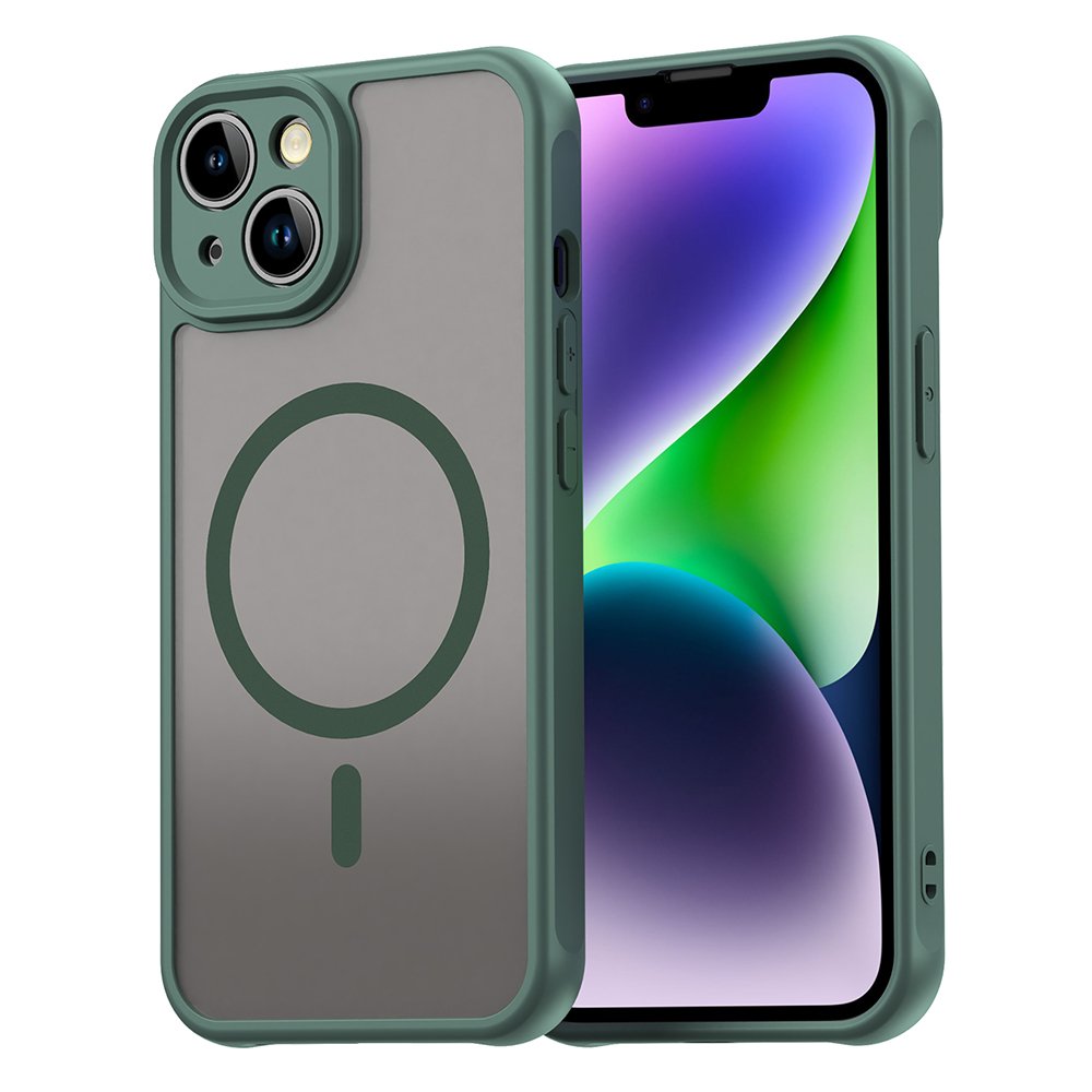 Husă iPhone 13 HaloFrost II MagSafe Green
