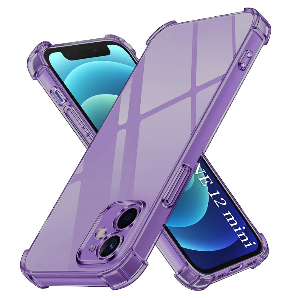 Husă Shockproof Clear Silicone iPhone 12 mini Smoke Black