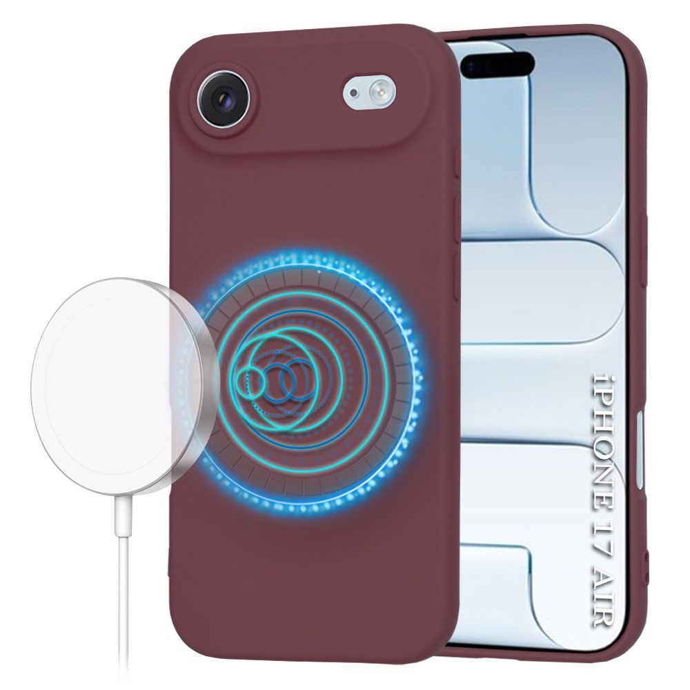 Husă iPhone 17 Air SoftFlex Plum Red