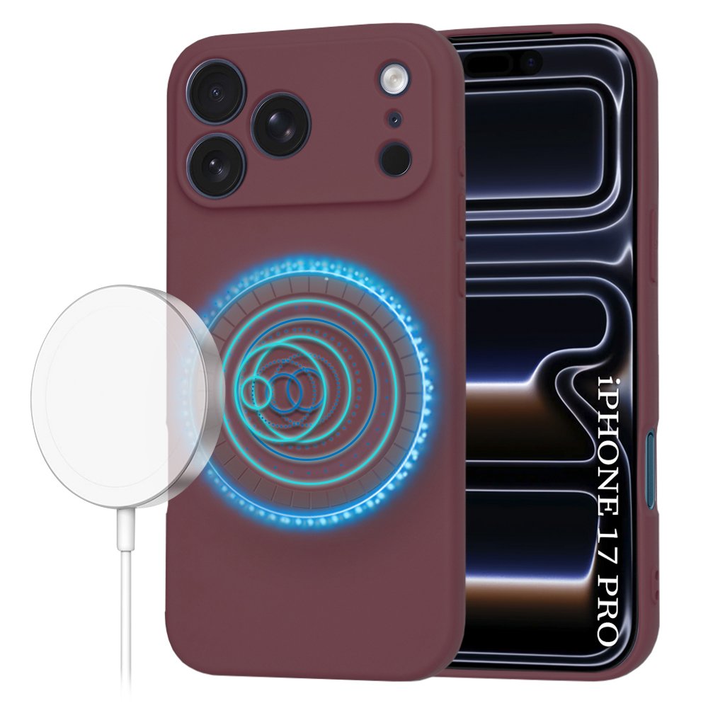 Husă iPhone 17 Pro Max SoftFlex Plum Red