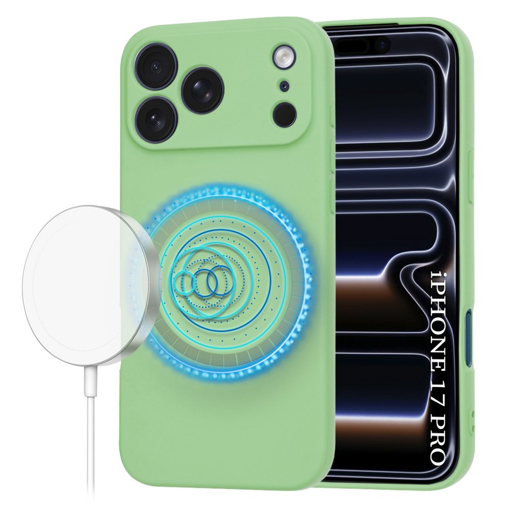 Husă iPhone 17 Pro Max SoftFlex MagSafe Mint Green