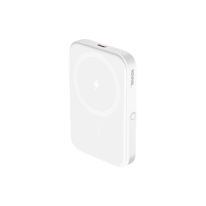 Baterie Externă NOVANL PowerUp MagStand Pro (5.000 mAh) White