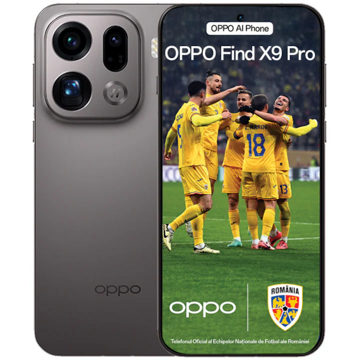 OPPO Find X9 Pro 512GB 16Gb RAM Titanium Charcoal Nou/Sigilat