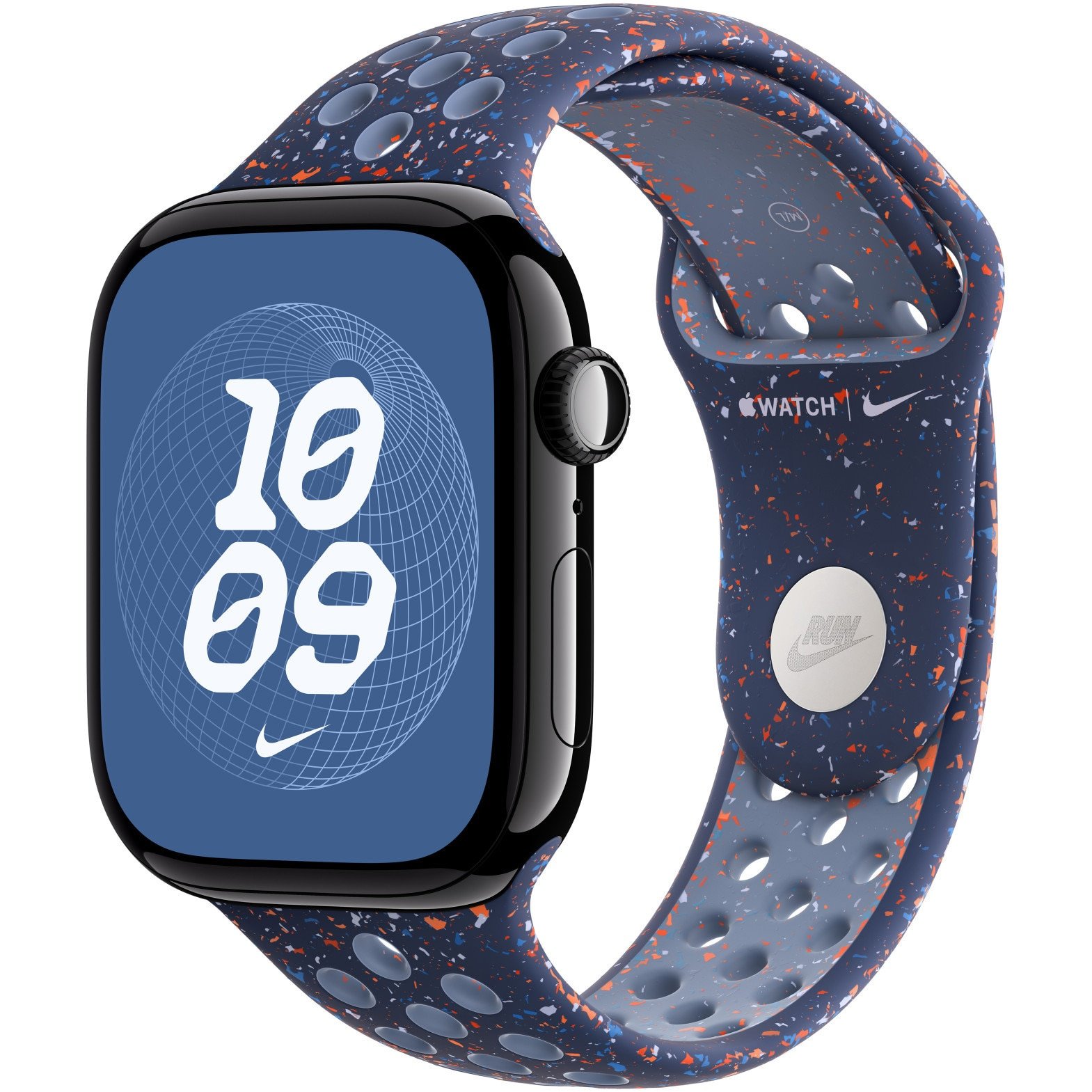 Apple Watch 46mm Blue Ribbon Nike Sport Band S/M Aproape Nou