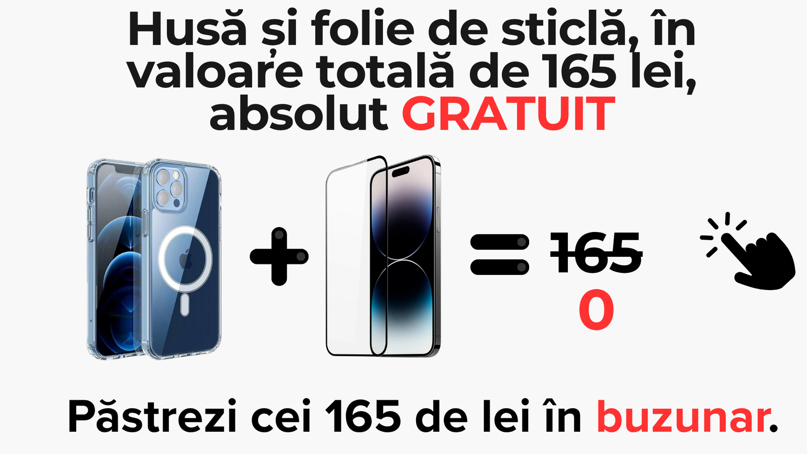 Pachet cadou de protecție Apple Plug: husă și folie de sticlă premium