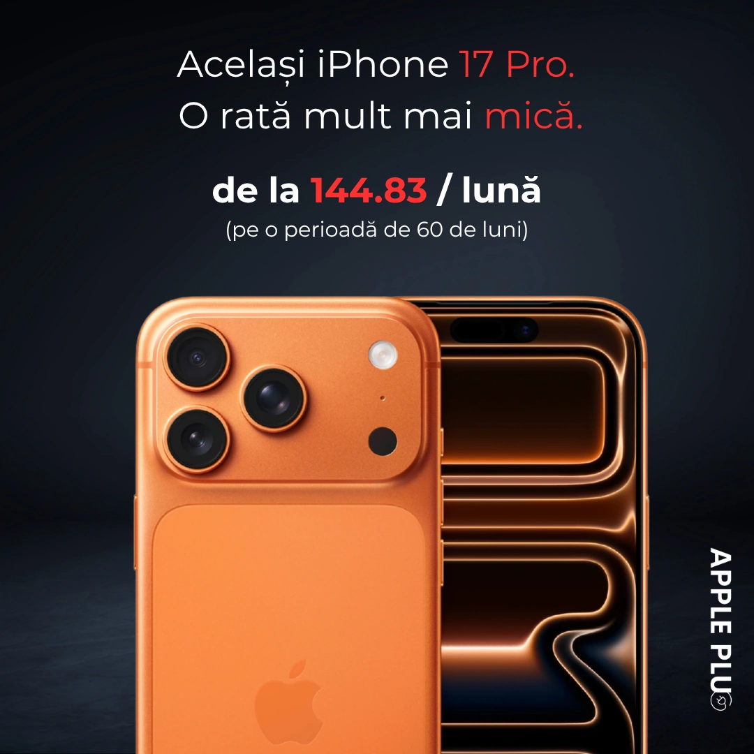 iPhone 17 Pro disponibil online și la Apple Plug Brașov